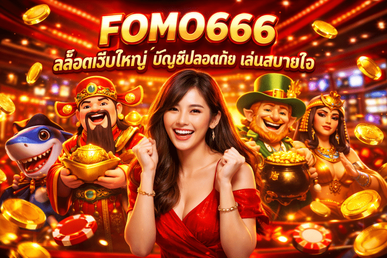 FOMO666 สล็อตเว็บใหญ่ บัญชีปลอดภัย เล่นสบายใจ